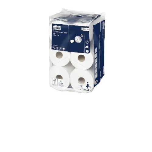 Tork Advanced SmartOne mini T9 - Carta igienica - 620 fogli - rotolo - 111.6 m - bianco (pacchetto di 12) - per P/N: 472025, 472026, 472027, 472028
